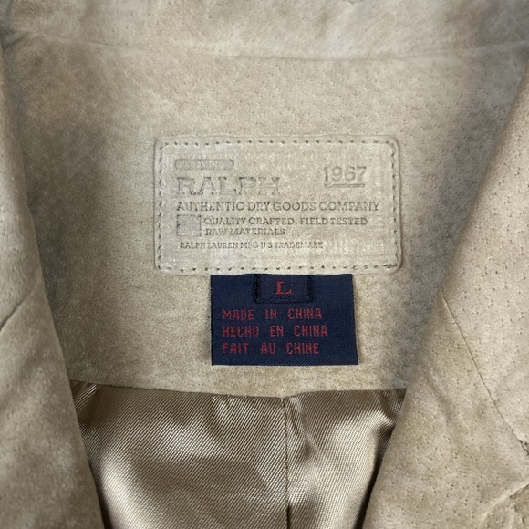 Polo Ralph Lauren Suede Fringe Jacket Leather Western Concho Authentic Dry Goods - Picture 3 of 16